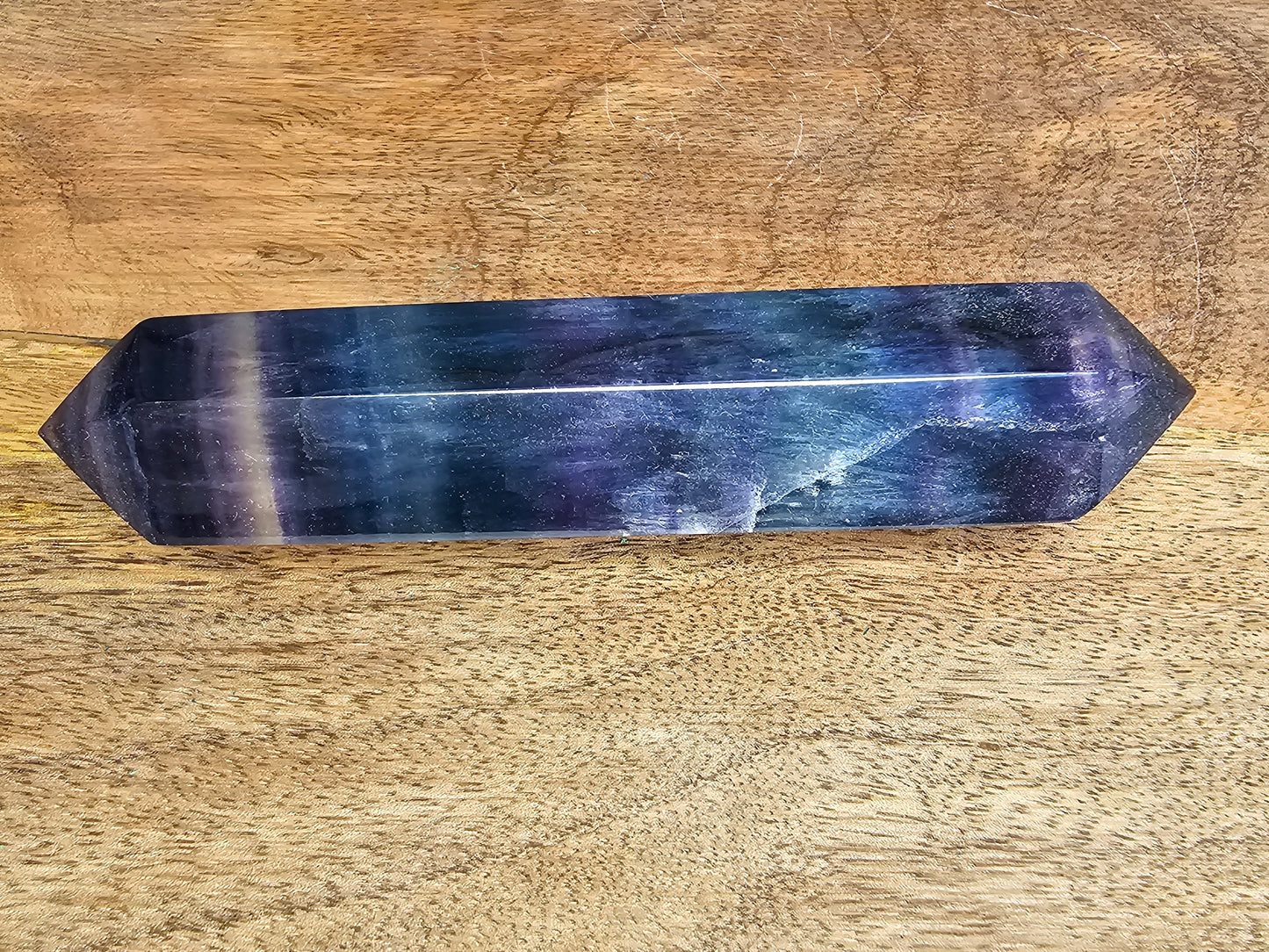 Double Terminated Fluorite Point