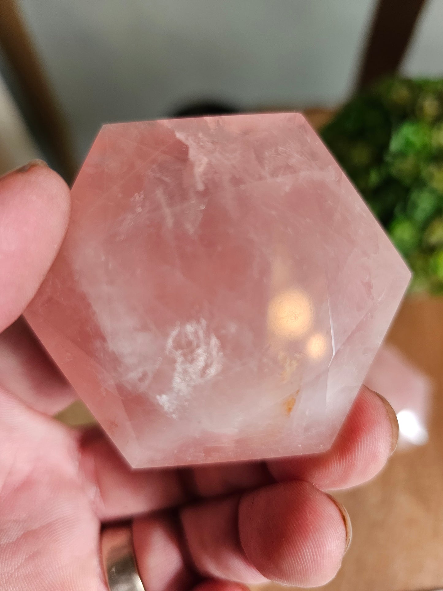 Rose Quartz Hexagon