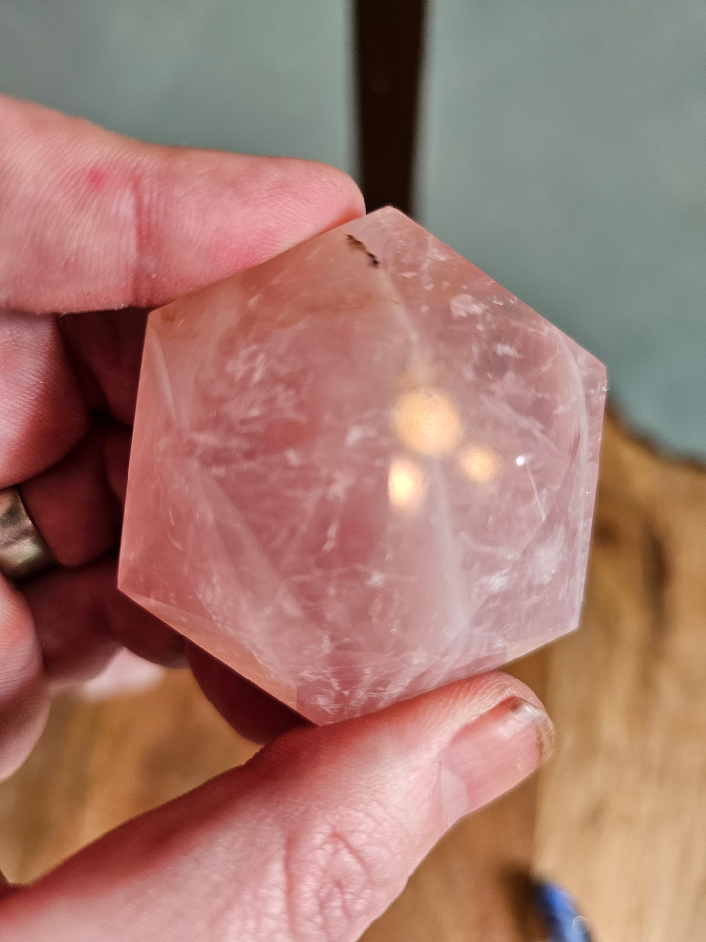 Rose Quartz Hexagon