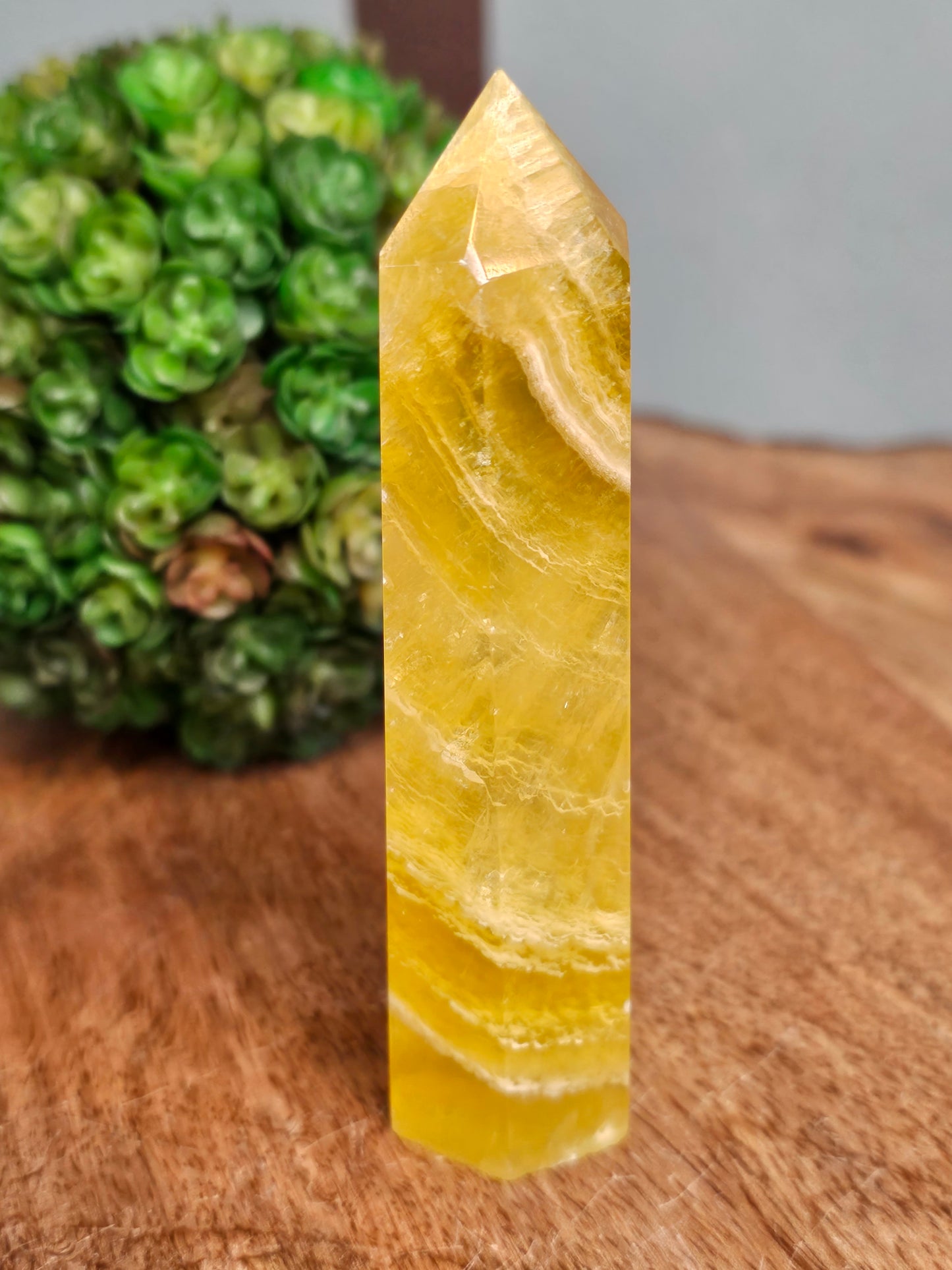 Yellow Fluorite Point