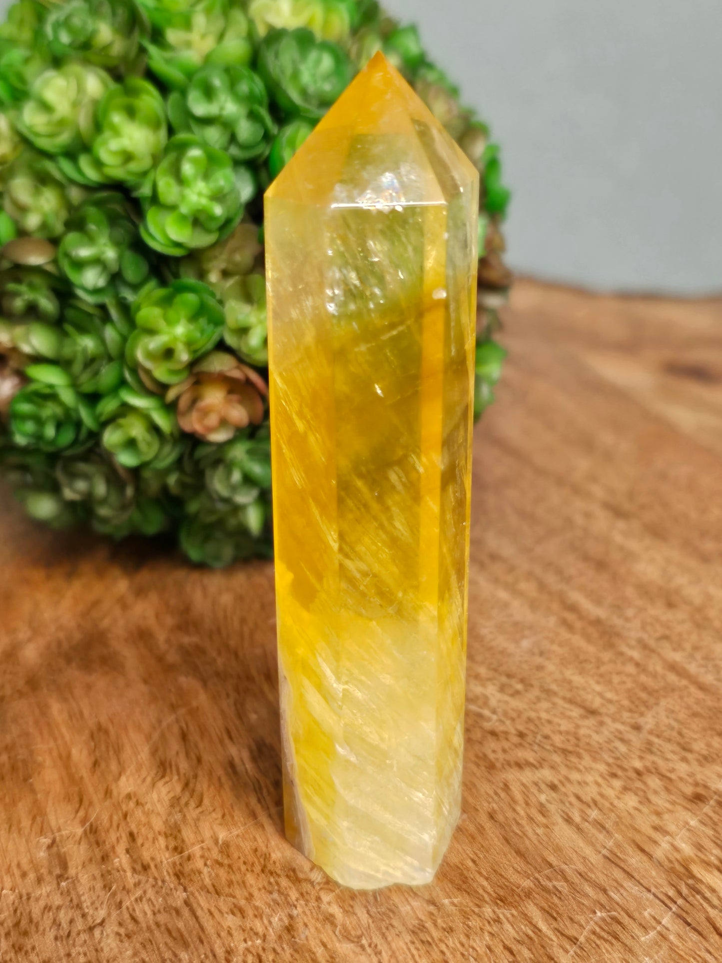 Yellow Fluorite Point