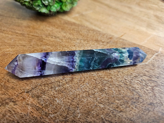 Double Terminated Fluorite Point