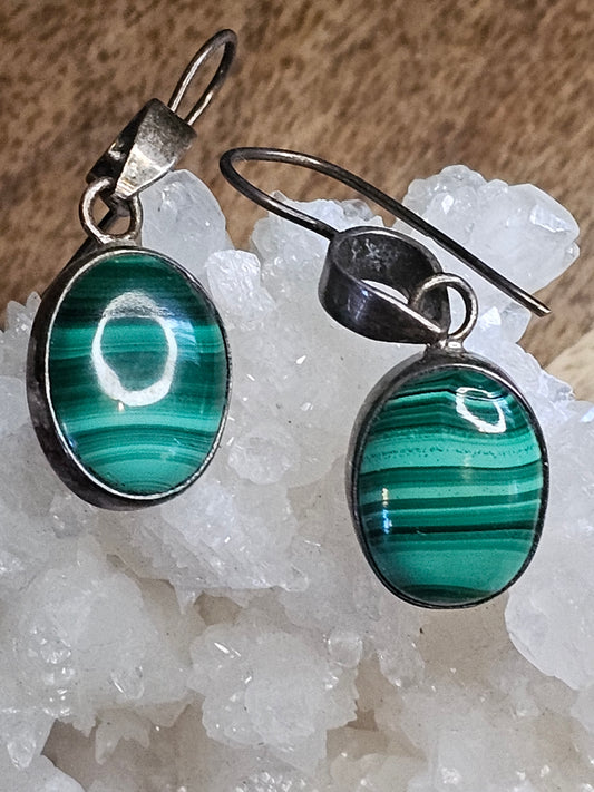 Malachite Earrings