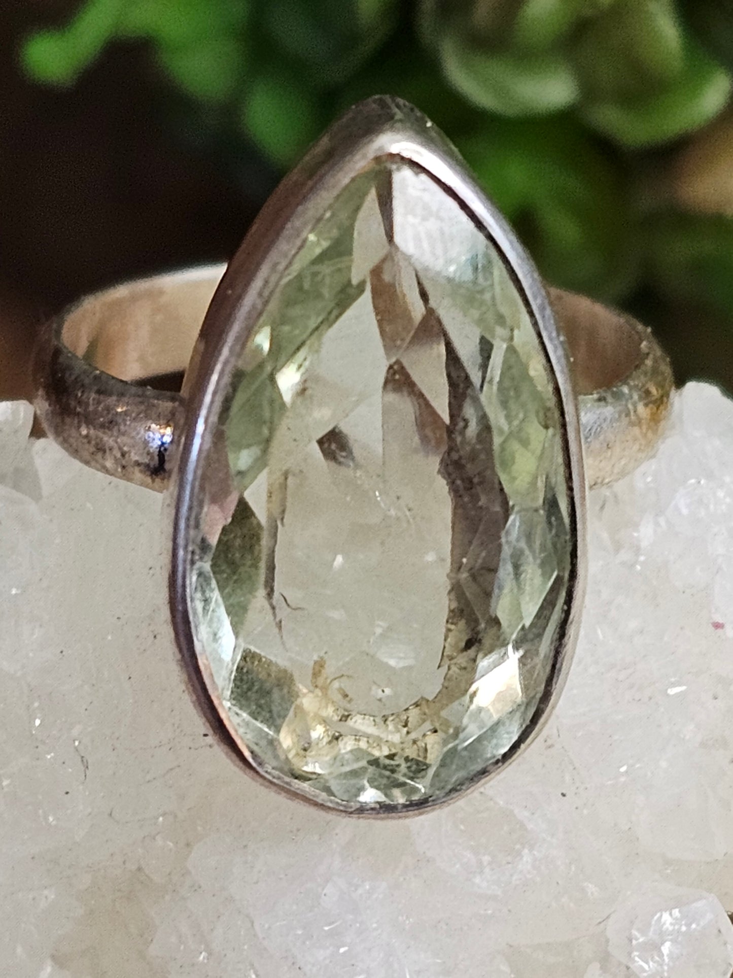 Green Amethyst Ring