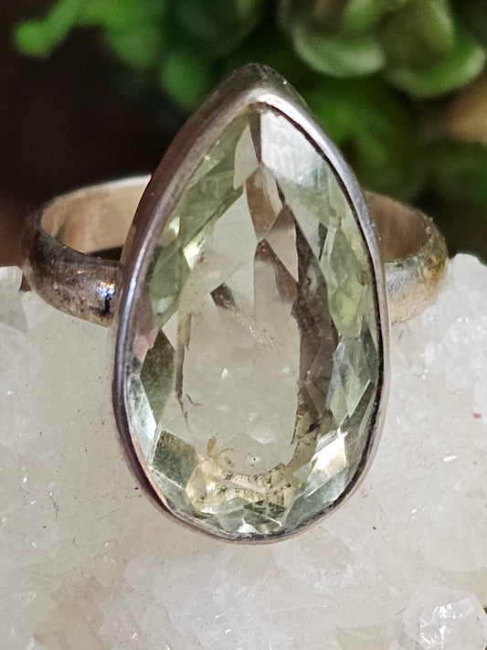 Green Amethyst Ring