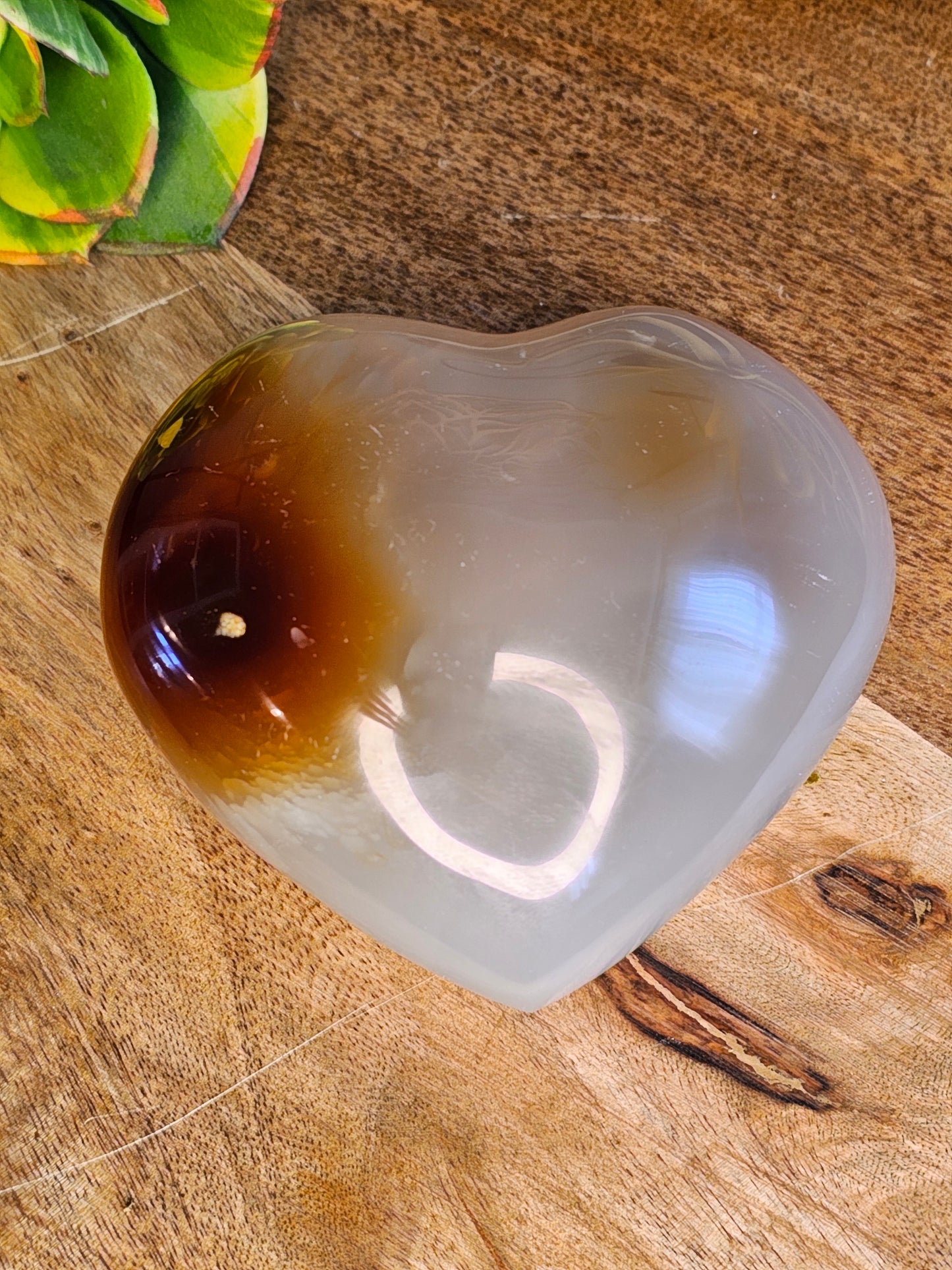 Carnelian Heart Stone