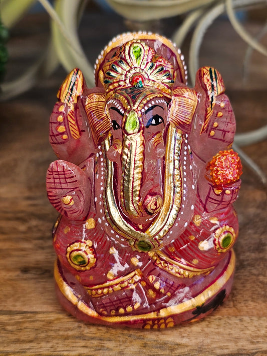 Rose Quartz Ganesh