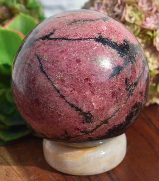 Rhodonite Sphere