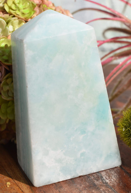 Caribbean Blue Calcite Point