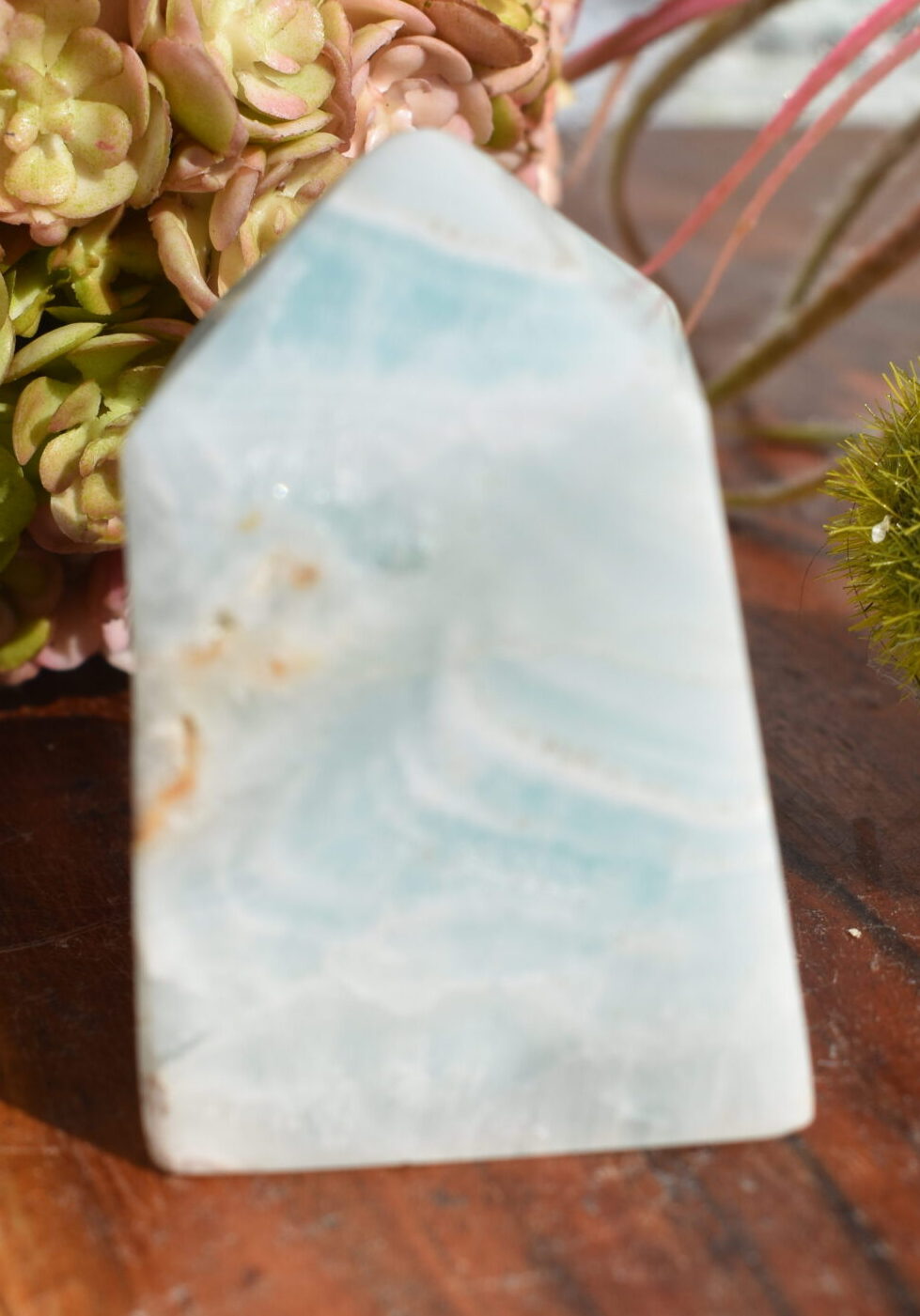 Caribbean Blue Calcite Point