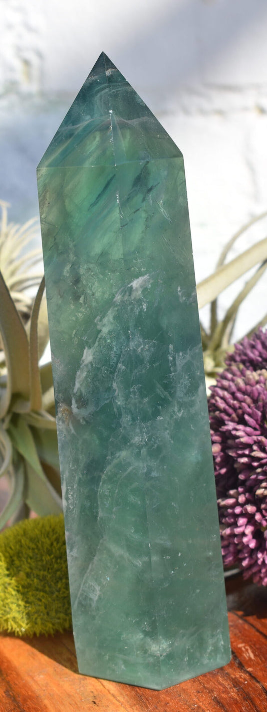 Green Fluorite Point