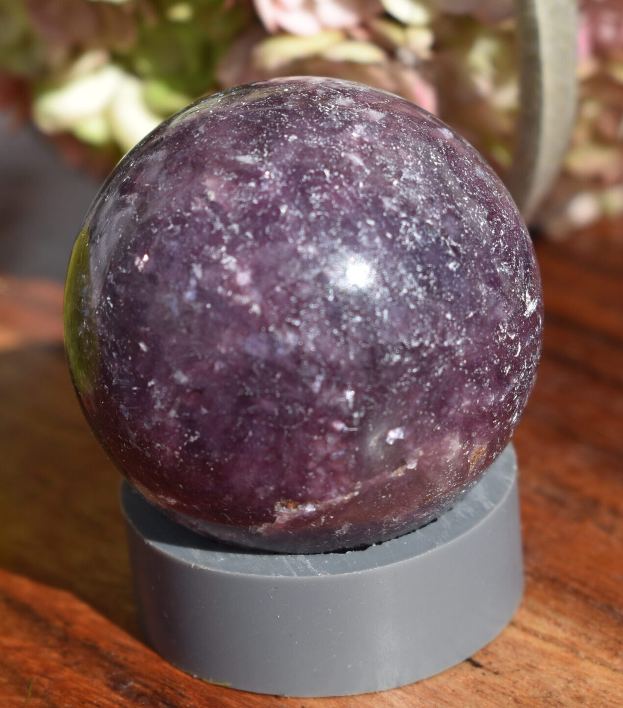 Lepidolite Sphere